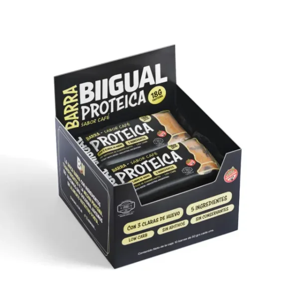 Barra Proteica Natural Sabor Café (18g de Proteína)