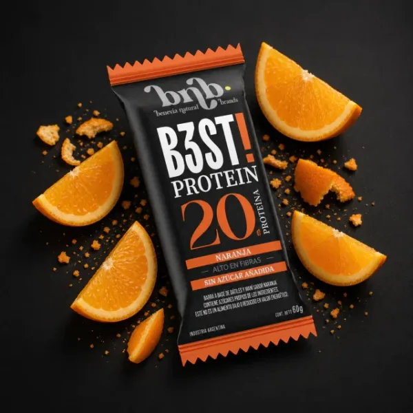 Barra Proteica B3ST Naranja x10