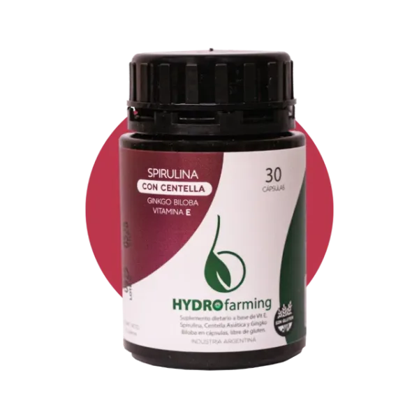 Spirulina con Centella, Gingko Biloba y Vit E