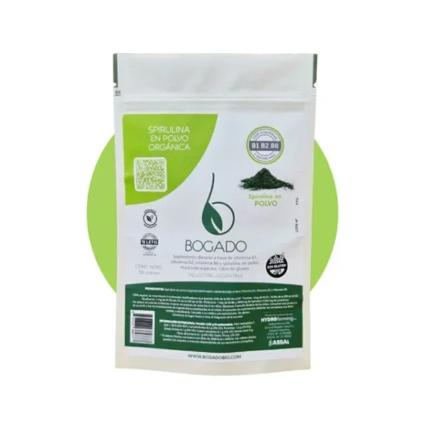 Spirulina orgànica en polvo con VIt B1, B2 y B6