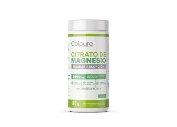 Citrato de Magnesio - 180g Sin Sabor