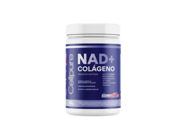 Colágeno NAD+ Resveratrol - 384g Sabor Frutos del Bosque