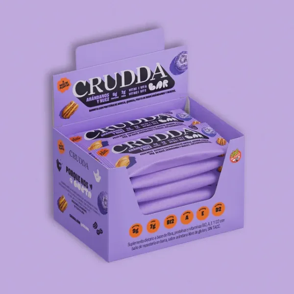 CRUDDA BAR Arándanos y Nuez - 10 barritas
