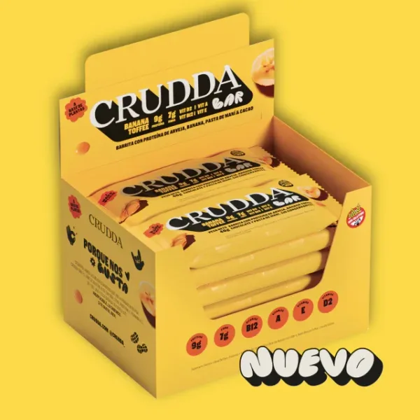 CRUDDA BAR Banana Tofee - 10 barritas
