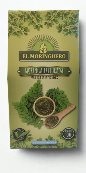 Hoja triturada de Moringa Organica x 100 gr