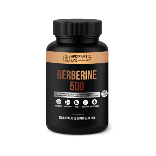 Berberina 500 x 100 Capsulas de 600 mg sin TACC - Epigenetic Lab Mayoristas
