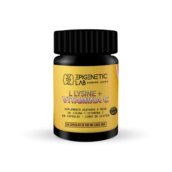 L LYSINE + VITAMINA C x 60 capsulas de 600 mg SIN TACC