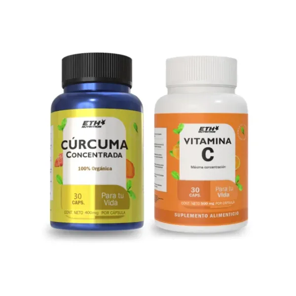 Cúrcuma + Vitamina C Inflamación Control