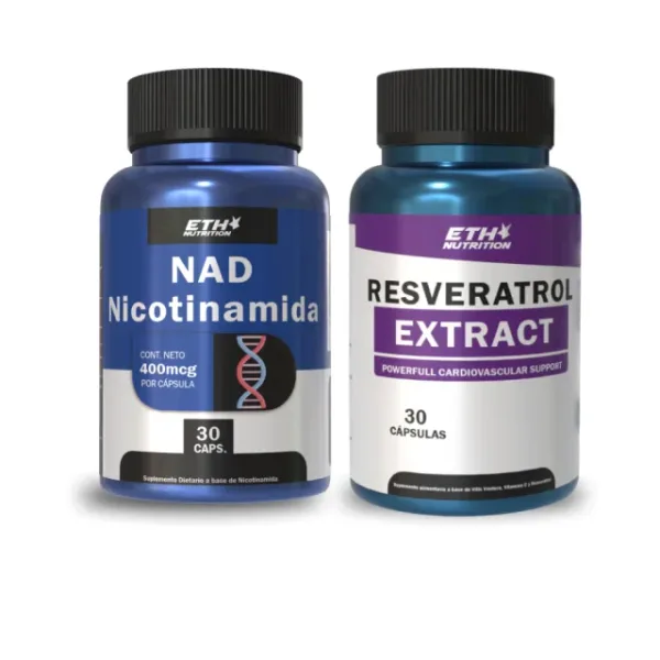 Extracto de Resveratrol + NAD Nicotinamida