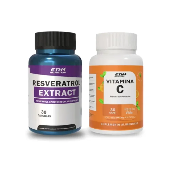 Extracto Natural Resveratrol + Vitamina C Extracto Inmune