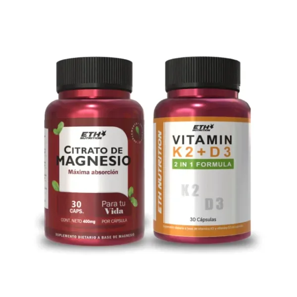 Vitamina K2 + D3 + Citrato de Magnesio