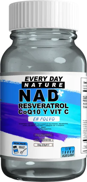 NAD+ Resveratrol + CoQ10 + Vitamina C