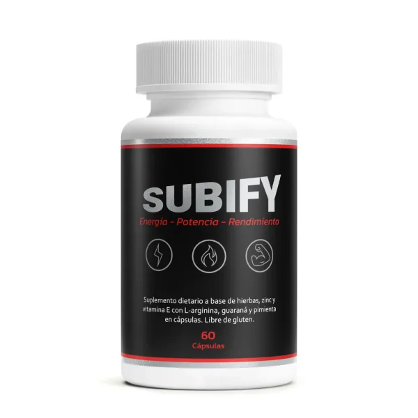 SUBIFY - Subí tu Testosterona, Potencia, Energía y Rendimiento - 60 Cápsulas