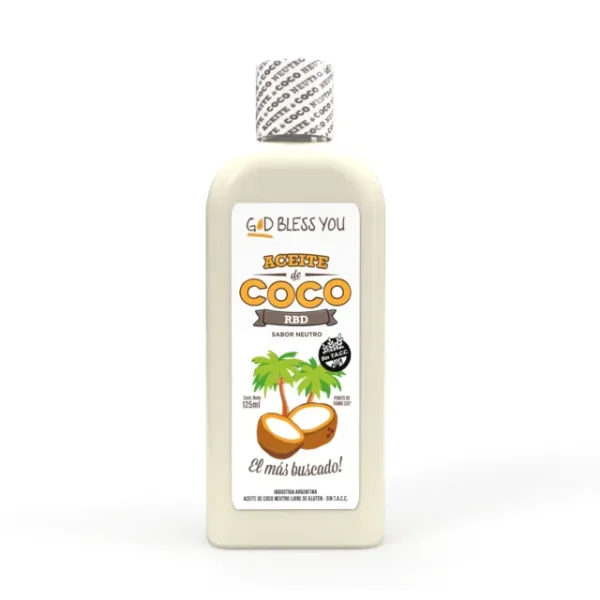 ACEITE DE COCO RBD (SABOR NEUTRO) 125ml