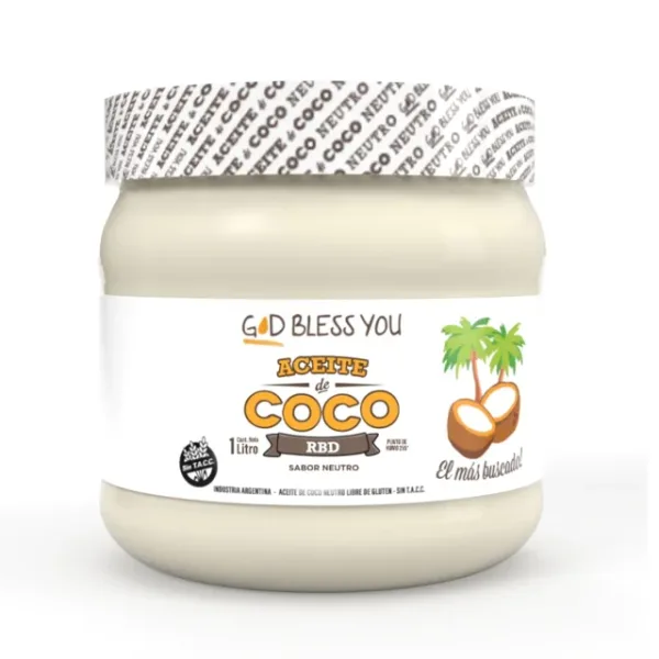 ACEITE DE COCO RBD (SABOR NEUTRO) 1 LT