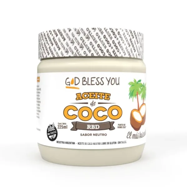 ACEITE DE COCO RBD (SABOR NEUTRO) 225ml