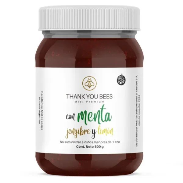 Miel premium con menta, jengibre y limón Thank You Bees X 500g