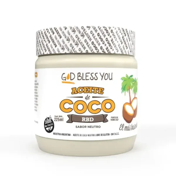 ACEITE DE COCO RBD (SABOR NEUTRO) 225ml