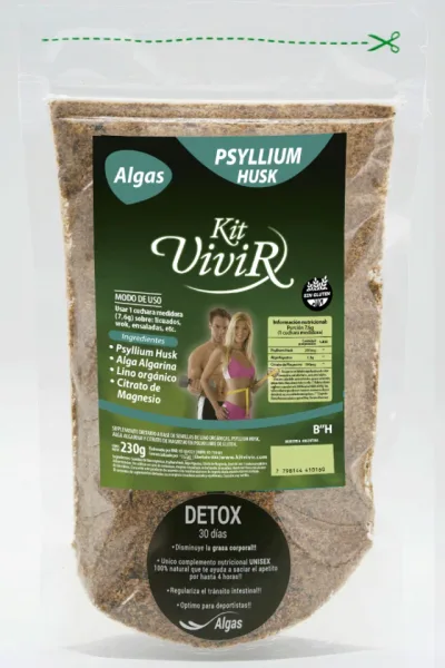 DETOX ALGAS + PSYLLIUM LAXANTE 100% NATURAL