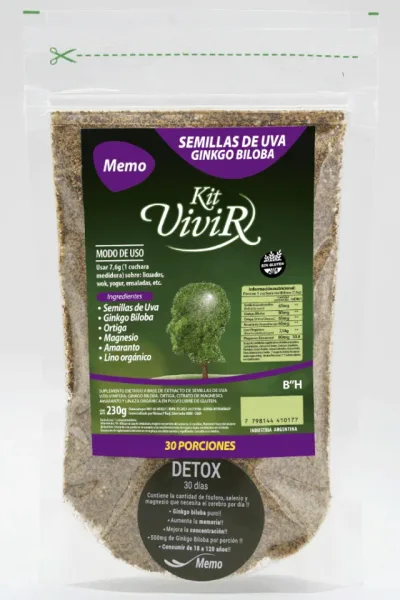 LÍNEA DETOX MEMO GINKGO BILOBA PURO + RESVERATROL