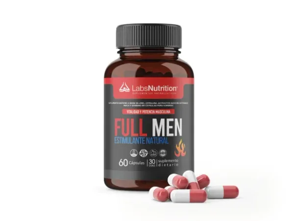 Full Men Estimulante Natural, Vitalidad, Potencia (60 Caps)