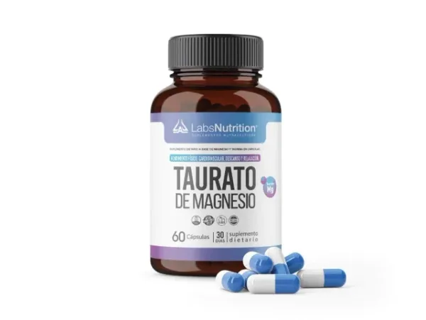 Taurato de Magnesio 500 mg (60 capsulas)