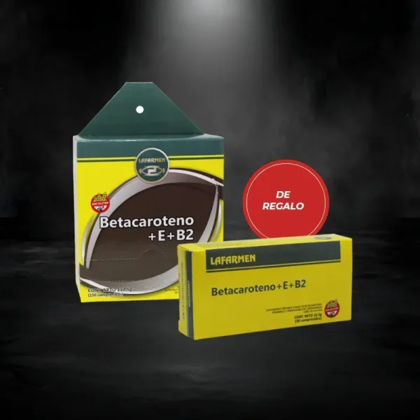 BETACAROTENO+E+B2 (150 COMP.) + BETACAROTENO+E+B2 (30 COMP.) DE REGALO