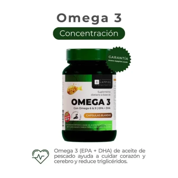 Omega 3 Concentrado / Salud Cardiovascular y Cerebral!
