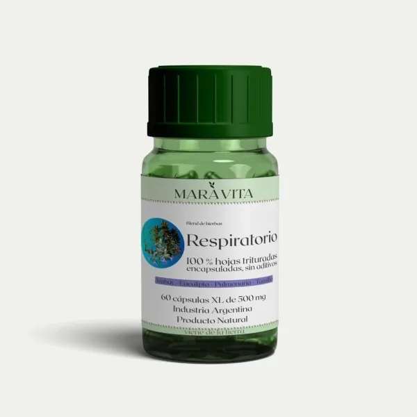Blend Respiratorio – (Ambay + Eucalipto + Tomillo + Pulmonaria) en Cápsulas