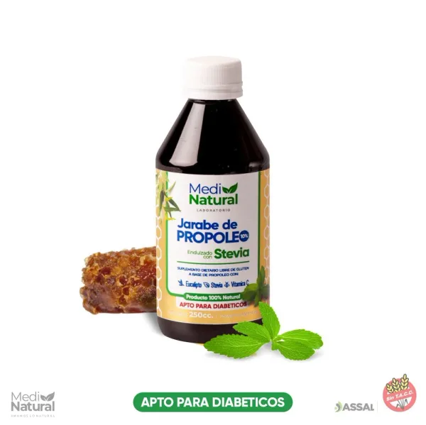 Propóleo Bebible con Stevia - Apto Diabéticos