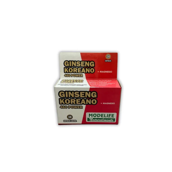 Ginseng Koreano + Mg x 30 caps