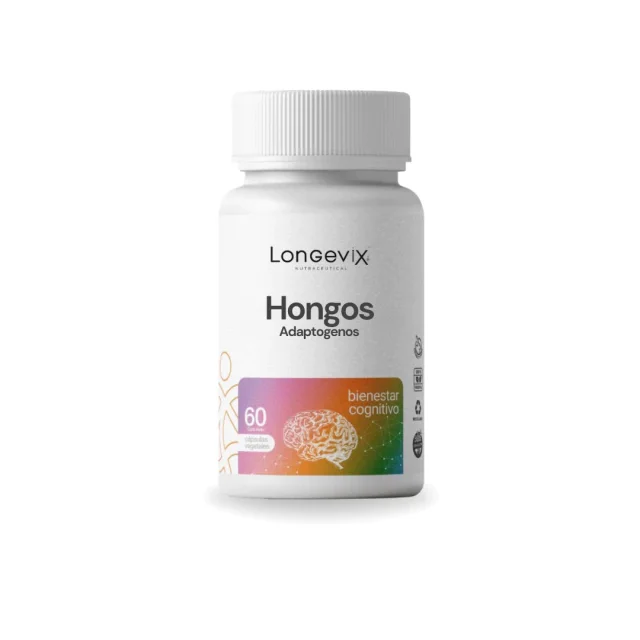 Hongos Adaptógenos (melena de león, shiitake, cordyceps y reishi) 1125 mg