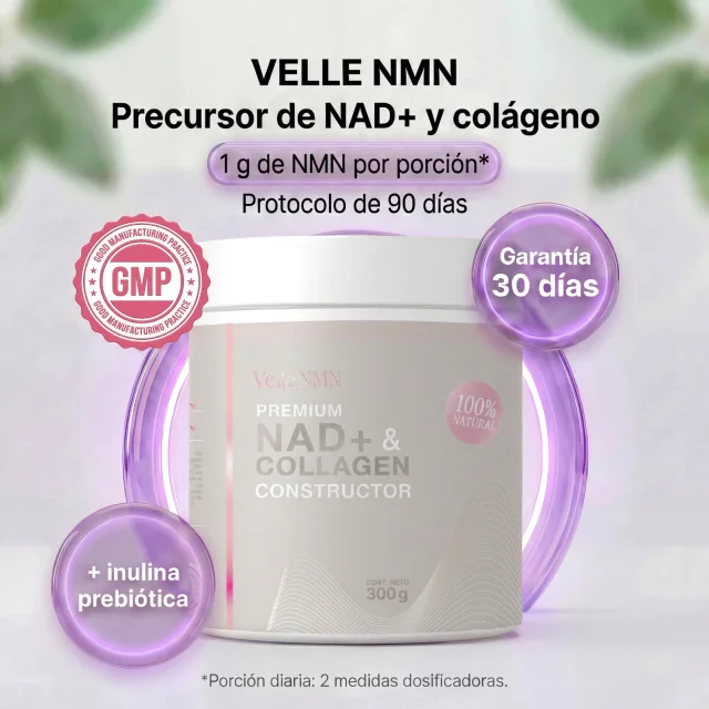 Velle NMN Premium Anti-Age (precursor NAD+ y colágeno)