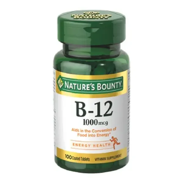Nature's Bounty Vitamina B-12 1000 mcg — 100 comprimidos