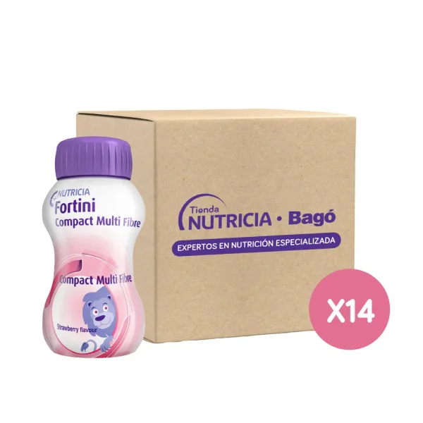 Fortini Compact Multi Fibre Frutilla 125 ml (14 unidades)