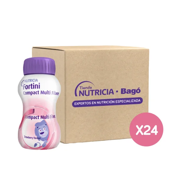 Fortini Compact Multi Fibre Frutilla 125 ml (24 unidades)