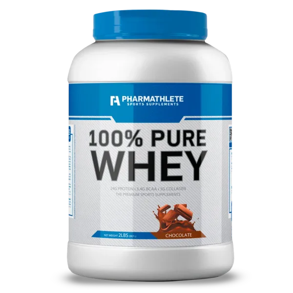 100% PURE WHEY PROTEIN ENVASE 2LBS CHOCOLATE