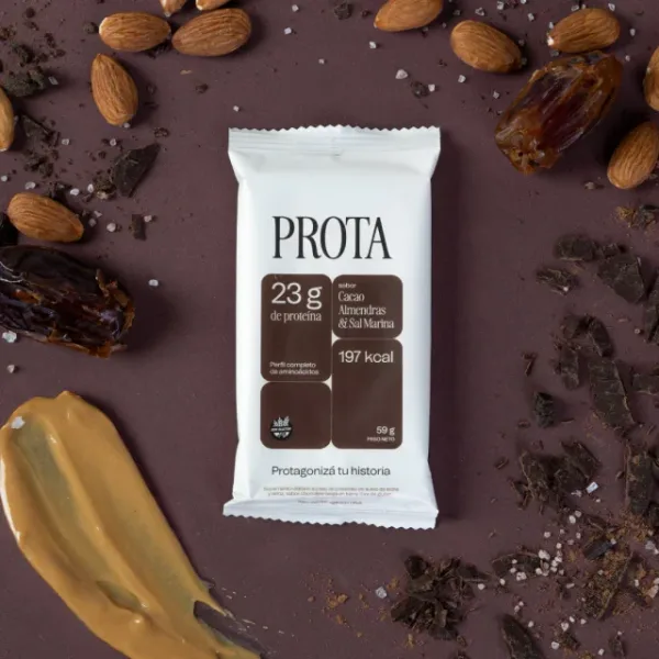 Barrita Proteica Cacao, Almendras & Sal Marina