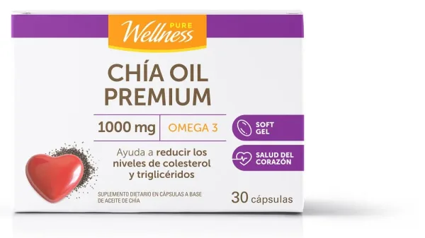 Chía Oil x 1000 g x 30 Cápsulas Blandas