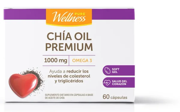 Chía Oil x 1000 g x 60 Cápsulas Blandas