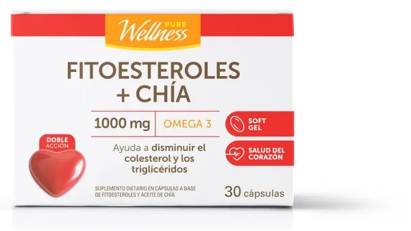 Fitoesteroles + Chía x 1000 g x 30 Cápsulas Blandas