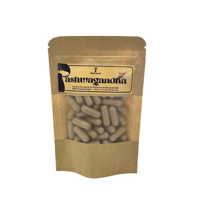 Hongo Adaptogeno Ashwagandha 60 Cápsulas Ambarus – Energía, Relajación y Bienestar (CONSULATR STOCK)