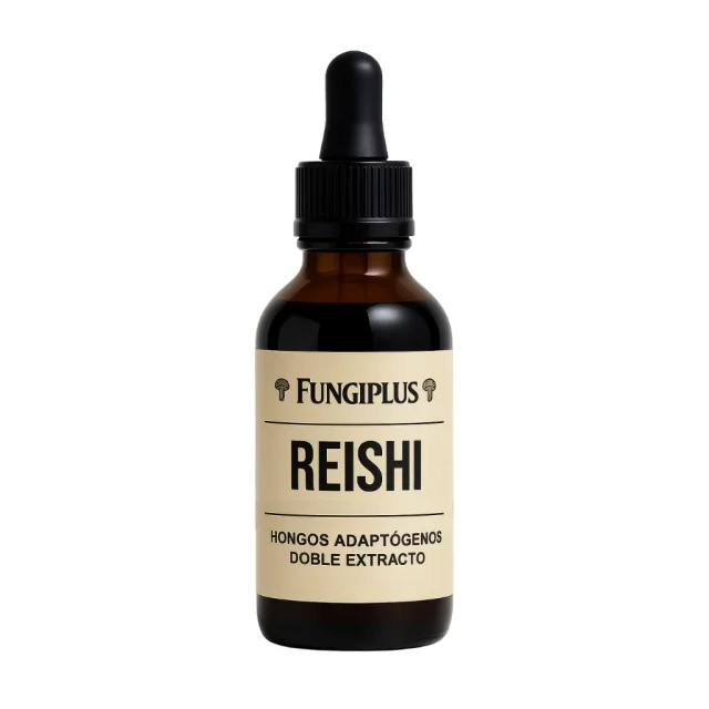 Hongo Adaptógeno Reishi - 60 ml en gotero - Doble Extracto Fungiplus