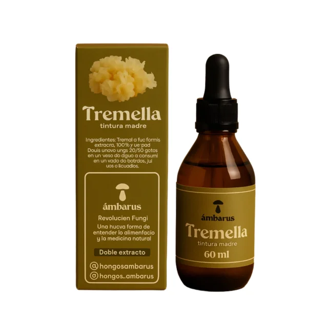 Hongo Adaptógeno Tremella Doble Extracto 60 ml – Ambarus Belleza, Inmunidad y Energía