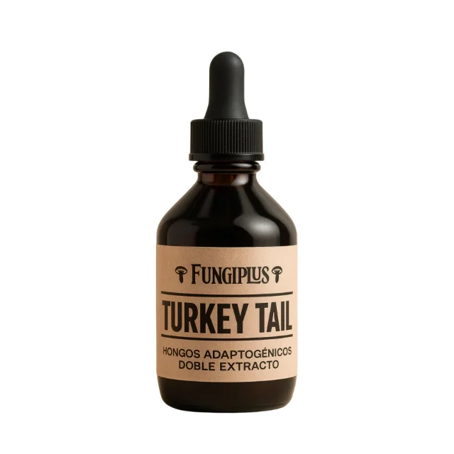 Hongo Adaptógeno Turkey Tail Extracto 60cc Fungiplus– Inmune y Vitalidad