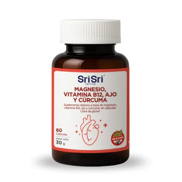 Suplemento cuidado del corazón 60 capsulas Sri Sri