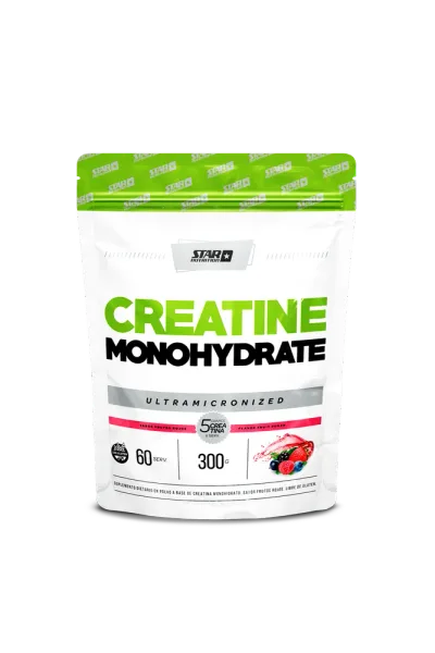 Creatina Monohidrato 300g Doypack Sabor Frutos Rojos