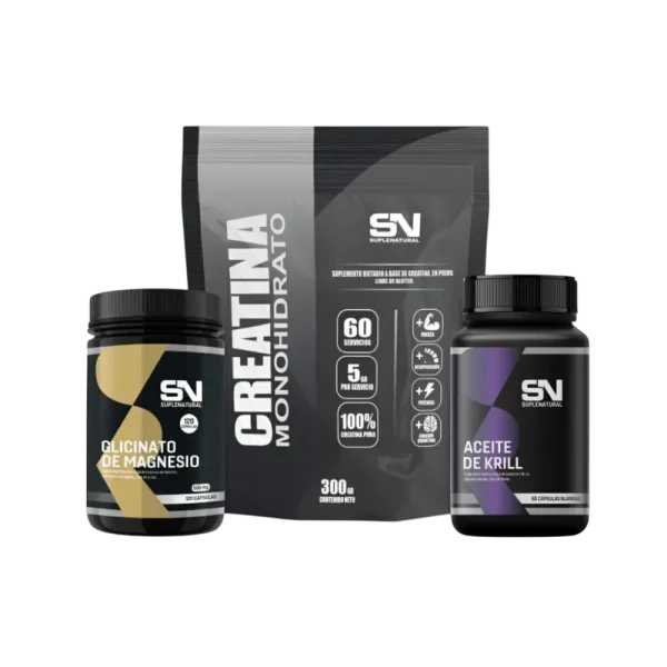 Creatina + Magnesio + Omega 3 Krill | Fuerza y Rendimiento