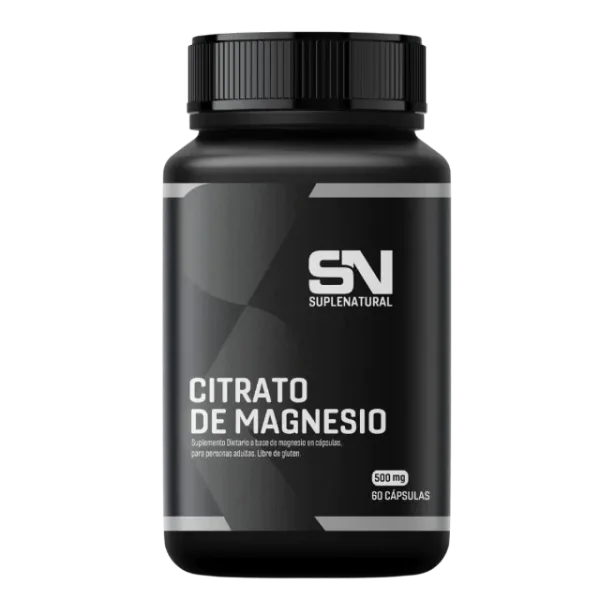 SupleNatural Citrato de magnesio 500mg 60Capsulas