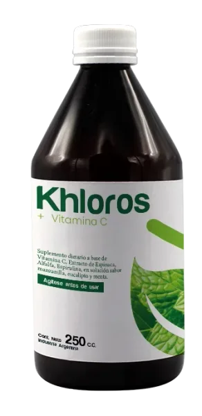 Khloros + Vitamina C (Clorofila sabor Menta) x 250c.c.